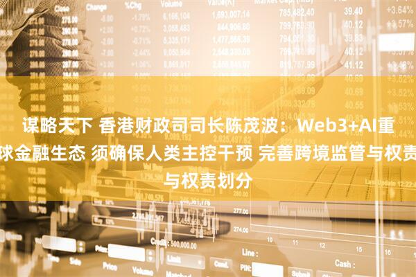 谋略天下 香港财政司司长陈茂波：Web3+AI重塑全球金融生态 须确保人类主控干预 完善跨境监管与权责划分